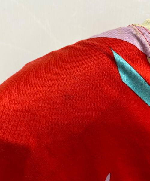 LEONARD（レオナール）LEONARD (レオナール) 肩パッド入り総柄カットソー レッド サイズ:Ｍの古着・服飾アイテム