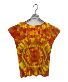 PLEATS PLEASE（プリーツプリーズ）の古着「総柄カットソー」｜レッド