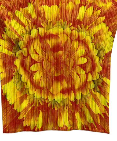 PLEATS PLEASE（プリーツプリーズ）PLEATS PLEASE (プリーツプリーズ) 総柄カットソー レッド サイズ:3の古着・服飾アイテム