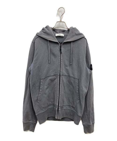 STONE ISLAND（ストーンアイランド）STONE ISLAND (ストーンアイランド) ZIPUP SWEAT HOODIE グレー サイズ:Ｍの古着・服飾アイテム