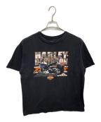 HARLEY-DAVIDSONハーレーダビッドソン）の古着「プリントTシャツ」｜ブラック