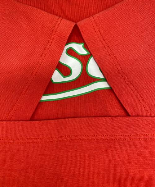 MSGM（エムエスジーエム）MSGM (エムエスジーエム) プリントロゴTシャツ レッド サイズ:Ｍの古着・服飾アイテム
