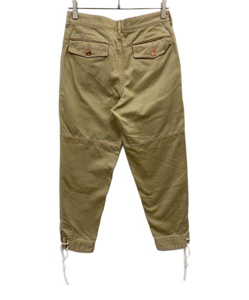 COMME des GARCONS HOMME PLUS（コムデギャルソンオムプリュス）COMME des GARCONS HOMME PLUS (コムデギャルソンオムプリュス) 製品洗い加工ピンクステッチパンツ ベージュ サイズ:Sの古着・服飾アイテム