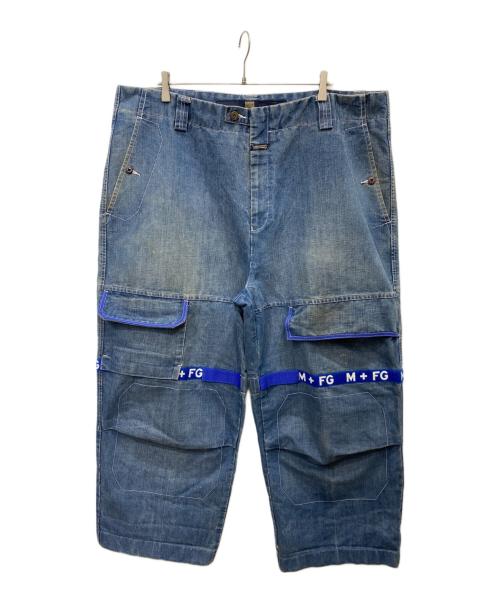 MARITHE+FRANCOIS GIRBAUD（マリテフランソワジルボー）MARITHE+FRANCOIS GIRBAUD (マリテフランソワジルボー) スーパーワイドデニムパンツ ブルー サイズ:44Mの古着・服飾アイテム