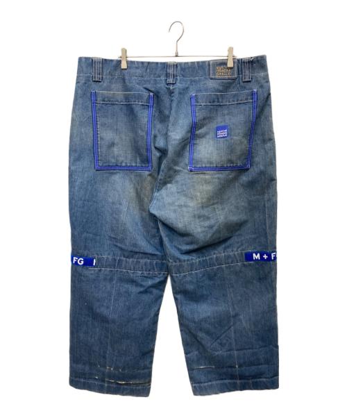 MARITHE+FRANCOIS GIRBAUD（マリテフランソワジルボー）MARITHE+FRANCOIS GIRBAUD (マリテフランソワジルボー) スーパーワイドデニムパンツ ブルー サイズ:44Mの古着・服飾アイテム