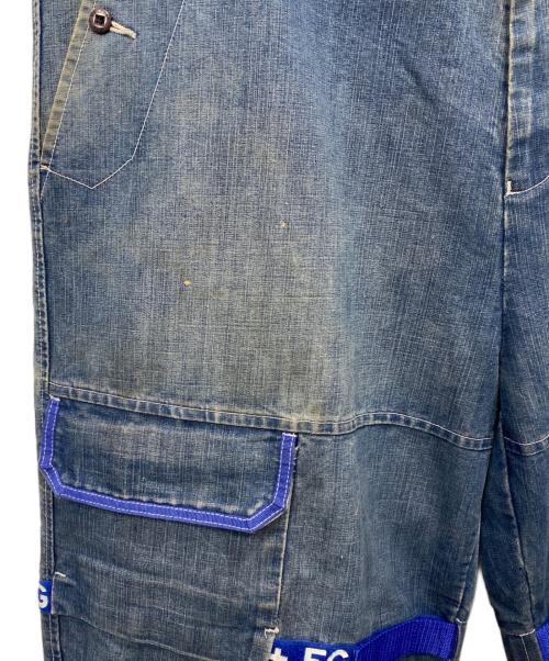 MARITHE+FRANCOIS GIRBAUD（マリテフランソワジルボー）MARITHE+FRANCOIS GIRBAUD (マリテフランソワジルボー) スーパーワイドデニムパンツ ブルー サイズ:44Mの古着・服飾アイテム