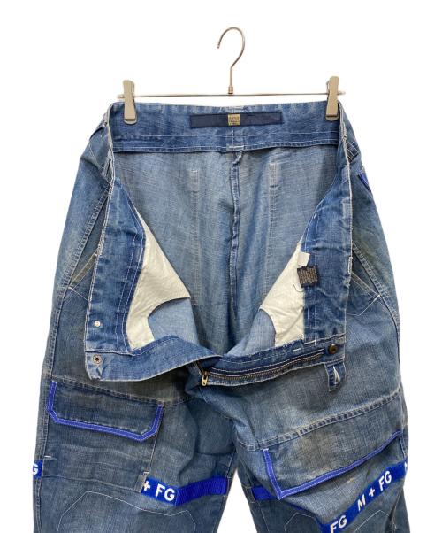 MARITHE+FRANCOIS GIRBAUD（マリテフランソワジルボー）MARITHE+FRANCOIS GIRBAUD (マリテフランソワジルボー) スーパーワイドデニムパンツ ブルー サイズ:44Mの古着・服飾アイテム