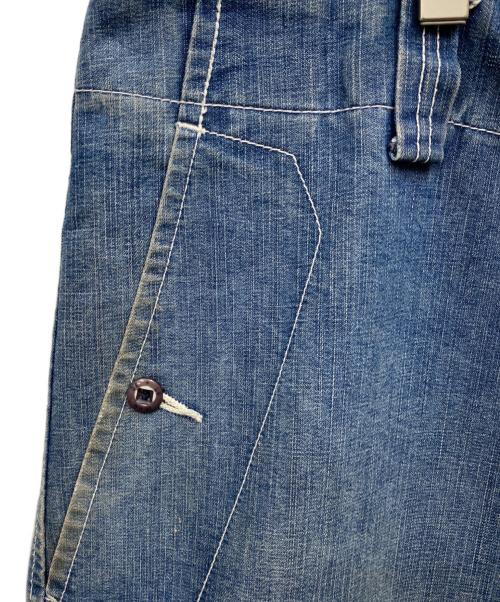 MARITHE+FRANCOIS GIRBAUD（マリテフランソワジルボー）MARITHE+FRANCOIS GIRBAUD (マリテフランソワジルボー) スーパーワイドデニムパンツ ブルー サイズ:44Mの古着・服飾アイテム