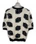 MAGLIANO (マリアーノ) サイコロ柄半袖リバーシブルニット ホワイト×ブラック サイズ:Ⅿ：7000円