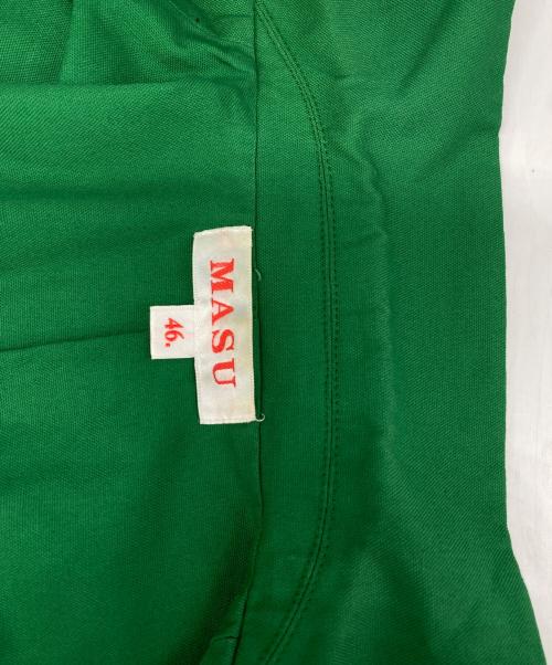 masu（エムエーエスユー）masu (エムエーエスユー) HALF SLEEVE COTTON JACKET グリーン サイズ:46の古着・服飾アイテム