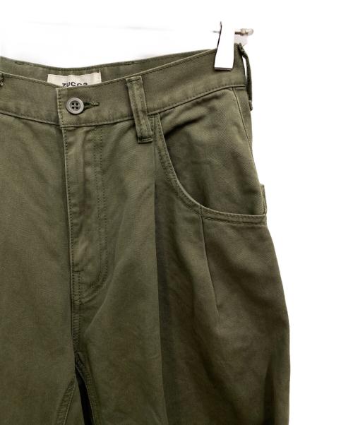 ZUCCA（ズッカ）ZUCCA (ズッカ) ワイドタックパンツ カーキ サイズ:Sの古着・服飾アイテム