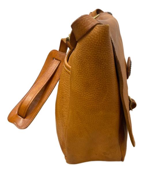 YUKETEN（ユケテン）YUKETEN (ユケテン) レザーショルダーコンチョ付きバッグ ブラウンの古着・服飾アイテム