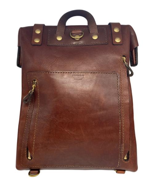 Herz（ヘルツ）Herz (ヘルツ) レザーバッグ ブラウンの古着・服飾アイテム