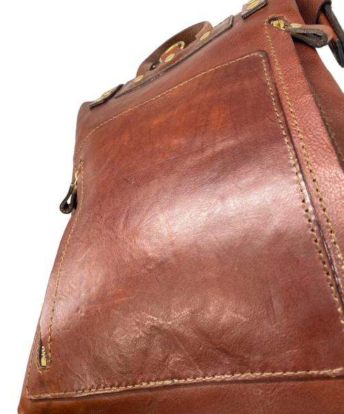 Herz（ヘルツ）Herz (ヘルツ) レザーバッグ ブラウンの古着・服飾アイテム