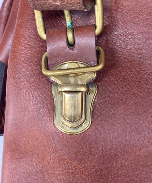 Herz（ヘルツ）Herz (ヘルツ) レザーバッグ ブラウンの古着・服飾アイテム