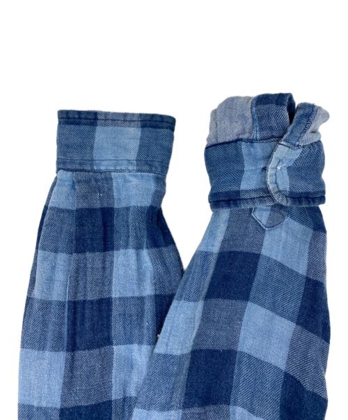 RALPH LAUREN（ラルフローレン）RALPH LAUREN (ラルフローレン) ボックスチェックシャツ ブルー×ネイビー サイズ:Mの古着・服飾アイテム