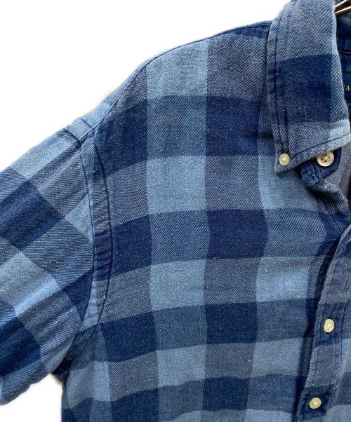 RALPH LAUREN（ラルフローレン）RALPH LAUREN (ラルフローレン) ボックスチェックシャツ ブルー×ネイビー サイズ:Mの古着・服飾アイテム