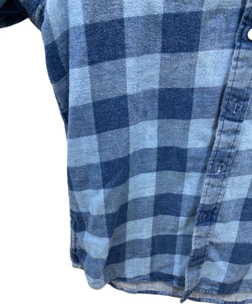RALPH LAUREN（ラルフローレン）RALPH LAUREN (ラルフローレン) ボックスチェックシャツ ブルー×ネイビー サイズ:Mの古着・服飾アイテム