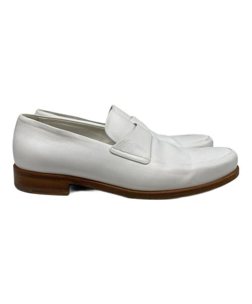 LOUIS VUITTON（ルイ ヴィトン）LOUIS VUITTON (ルイ ヴィトン) ローファー ホワイト サイズ:6　1/2の古着・服飾アイテム