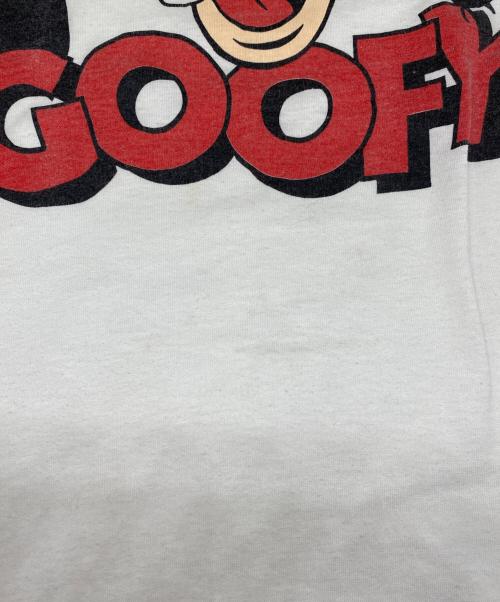 DISNEY（ディズニー）DISNEY (ディズニー) ヴィンテージラグランプリントTシャツ レッド×ホワイト サイズ:Lの古着・服飾アイテム