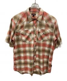 Patagonia（パタゴニア）の古着「半袖チェックウエスタンシャツ」｜レッド×ブラウン