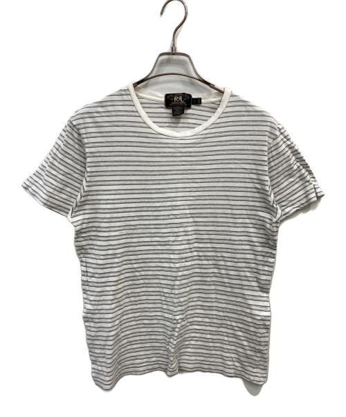 RRL（ダブルアールエル）RRL (ダブルアールエル) ボーダーTシャツ ホワイト サイズ:Sの古着・服飾アイテム