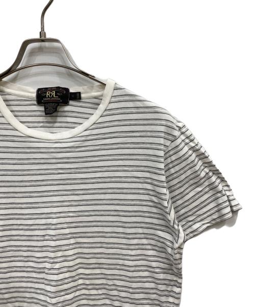 RRL（ダブルアールエル）RRL (ダブルアールエル) ボーダーTシャツ ホワイト サイズ:Sの古着・服飾アイテム