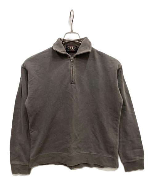 RRL（ダブルアールエル）RRL (ダブルアールエル) ハーフジップスウェット グレー サイズ:XSの古着・服飾アイテム