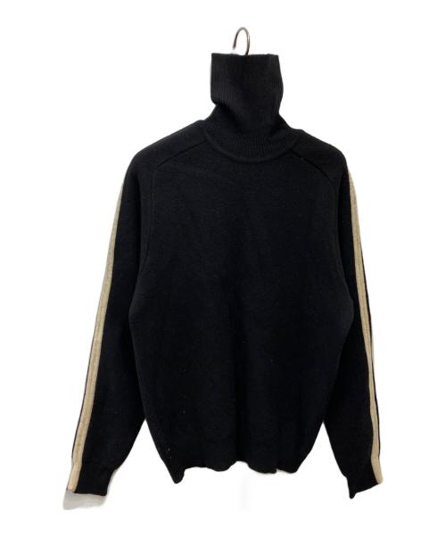 RRL（ダブルアールエル）RRL (ダブルアールエル) フリーダムスリーブサイドラインニット ブラック サイズ:Sの古着・服飾アイテム