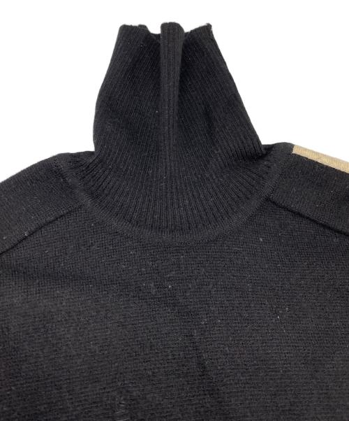 RRL（ダブルアールエル）RRL (ダブルアールエル) フリーダムスリーブサイドラインニット ブラック サイズ:Sの古着・服飾アイテム