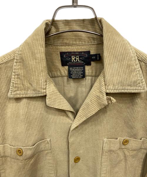 RRL（ダブルアールエル）RRL (ダブルアールエル) コーデュロイ開襟シャツ ベージュ サイズ:XSの古着・服飾アイテム