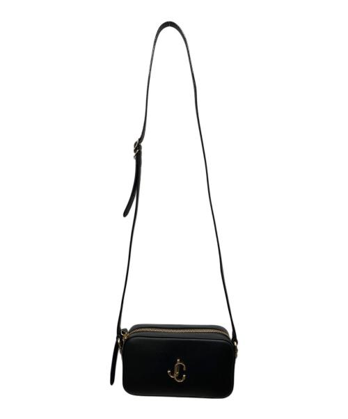 JIMMY CHOO（ジミーチュウ）JIMMY CHOO (ジミーチュウ) HALE Cross Body Bag ブラックの古着・服飾アイテム