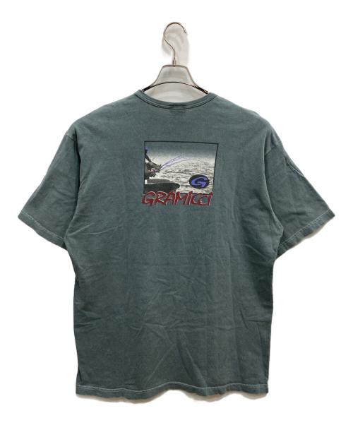 GRAMICCI（グラミチ）GRAMICCI (グラミチ) プリントTシャツ ブルー サイズ:Mの古着・服飾アイテム