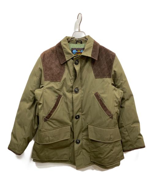 GRIZZZLY DOWN（グリズリーダウン）Grizzzly DOWN (グリズリーダウン) ハンティングダウンジャケット ブラウン×グリーン サイズ:Mの古着・服飾アイテム