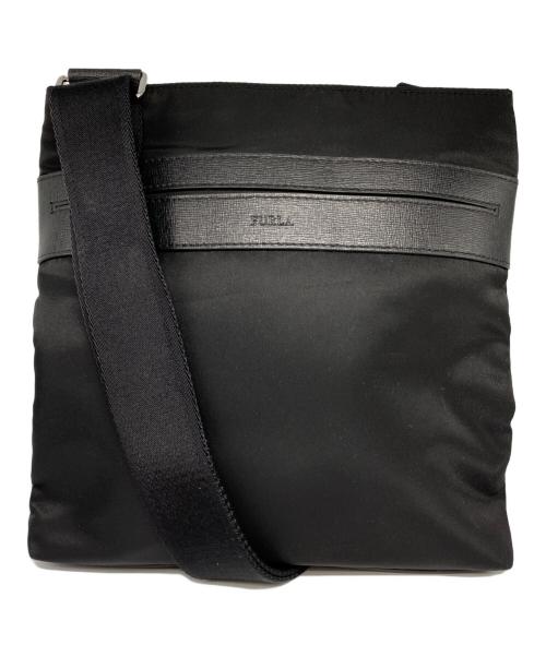 FURLA（フルラ）FURLA (フルラ) ナイロンショルダーバッグ ブラックの古着・服飾アイテム