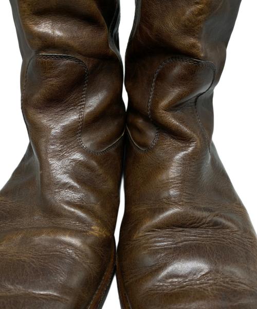 Maison Margiela 22（メゾンマルジェラ）Maison Margiela 22 (メゾンマルジェラ 22) ペコスブーツ ブラウン サイズ:43の古着・服飾アイテム