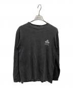 stussyステューシー）の古着「クローバーモチーフ ロングスリーブカットソー」｜グレー