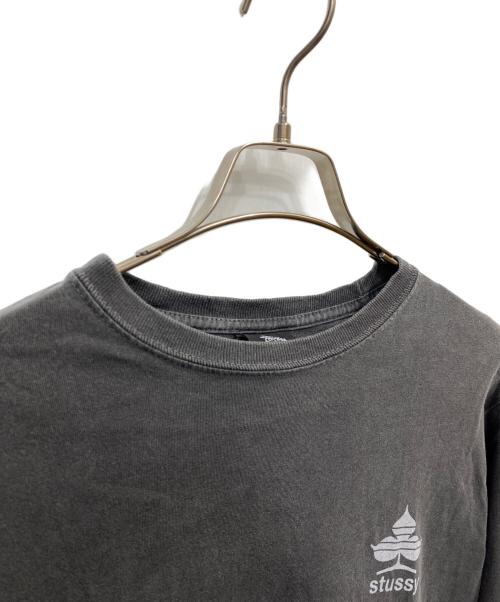 stussy（ステューシー）stussy (ステューシー) クローバーモチーフ ロングスリーブカットソー グレー サイズ:ｓの古着・服飾アイテム