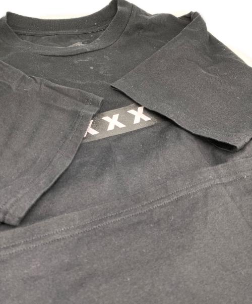 GOD SELECTION XXX（ゴッドセレクショントリプルエックス）GOD SELECTION XXX (ゴッドセレクショントリプルエックス) プリントTシャツ ブラック サイズ:Ｌの古着・服飾アイテム