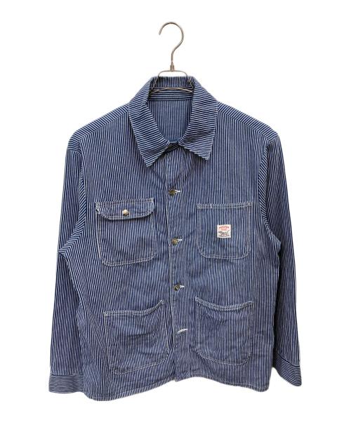 Pointer（ポインター）Pointer (ポインター) カバーオール ブルー サイズ:Ｌの古着・服飾アイテム