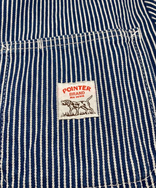 Pointer（ポインター）Pointer (ポインター) カバーオール ブルー サイズ:Ｌの古着・服飾アイテム