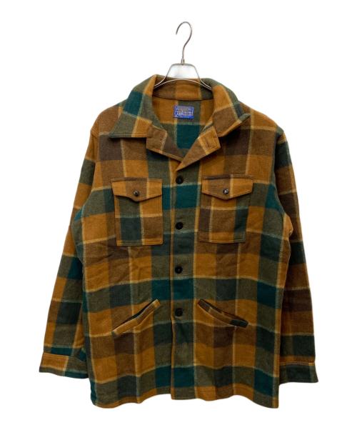 PENDLETON（ペンドルトン）PENDLETON (ペンドルトン) タータンチェックウールCPOジャケット グリーン サイズ:XLの古着・服飾アイテム