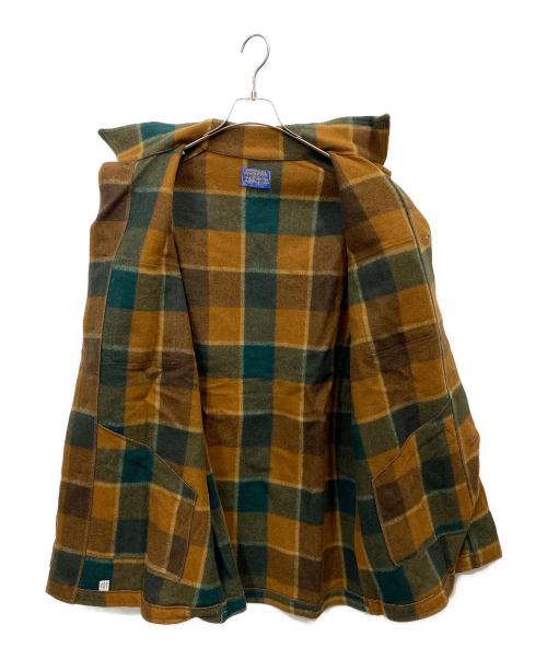 PENDLETON（ペンドルトン）PENDLETON (ペンドルトン) タータンチェックウールCPOジャケット グリーン サイズ:XLの古着・服飾アイテム
