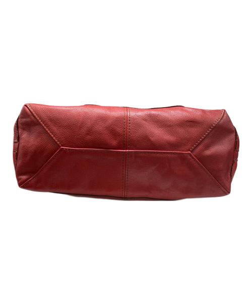 BURBERRY BLUE LABEL（バーバリーロンドンブルーレーベル）BURBERRY BLUE LABEL (バーバリーロンドンブルーレーベル) トートバッグ レッドの古着・服飾アイテム