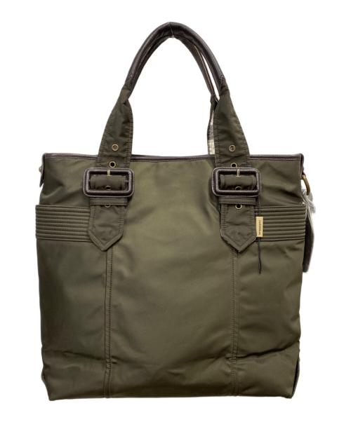 BURBERRY LONDON（バーバリーロンドン）BURBERRY LONDON (バーバリーロンドン) ナイロントートバッグ カーキの古着・服飾アイテム