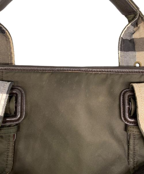 BURBERRY LONDON（バーバリーロンドン）BURBERRY LONDON (バーバリーロンドン) ナイロントートバッグ カーキの古着・服飾アイテム