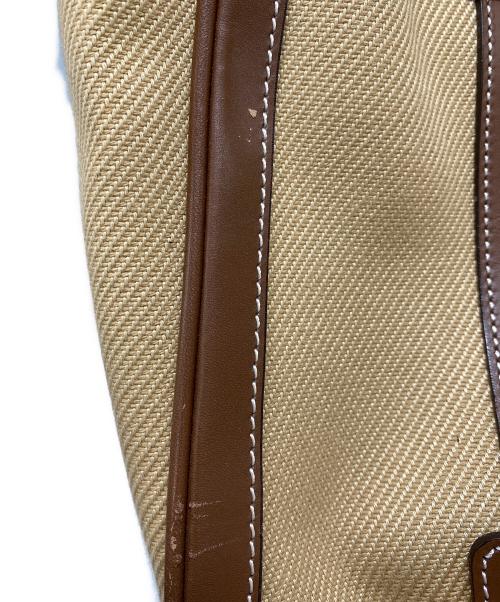 BURBERRY BLUE LABEL（バーバリー ブルー レーベル）BURBERRY BLUE LABEL (バーバリーロンドンブルーレーベル) キャンバスハンドバッグ ブラウンの古着・服飾アイテム