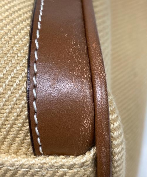 BURBERRY BLUE LABEL（バーバリー ブルー レーベル）BURBERRY BLUE LABEL (バーバリーロンドンブルーレーベル) キャンバスハンドバッグ ブラウンの古着・服飾アイテム