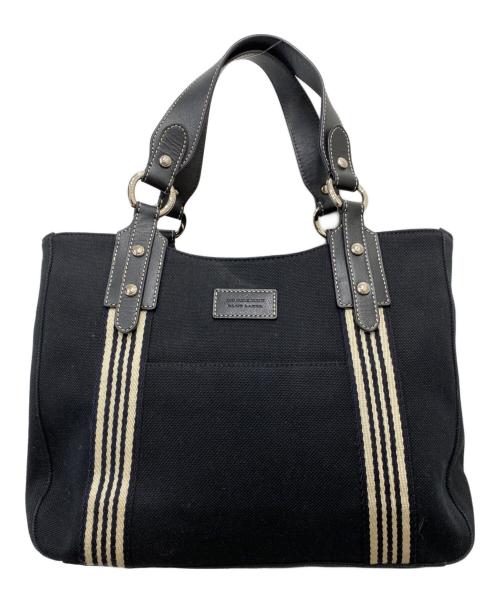 BURBERRY BLUE LABEL（バーバリーロンドンブルーレーベル）BURBERRY BLUE LABEL (バーバリーロンドンブルーレーベル) キャンバスハンドバッグ ブラックの古着・服飾アイテム