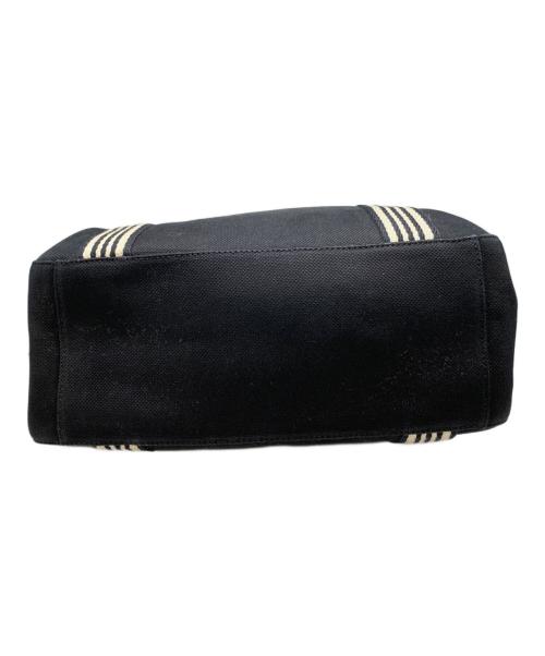 BURBERRY BLUE LABEL（バーバリーロンドンブルーレーベル）BURBERRY BLUE LABEL (バーバリーロンドンブルーレーベル) キャンバスハンドバッグ ブラックの古着・服飾アイテム